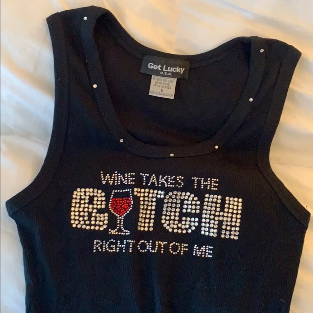 Sparkly tank top